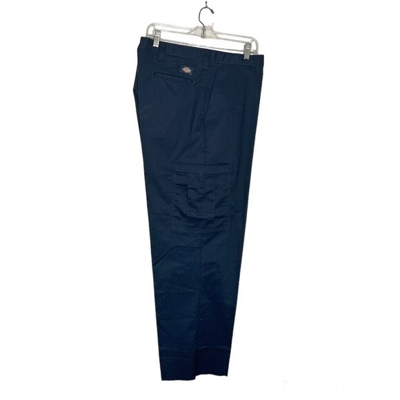 DICKIES Industrial Flex Cargo Pant LP72/LP2372 Blue Relaxed Fit Size 44 NEW - Picture 3 of 11
